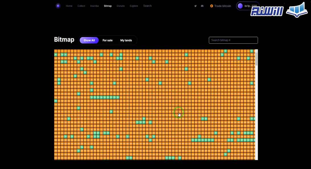 خرید زمین مجازی در شبکه بیت کوین(Bitmap)